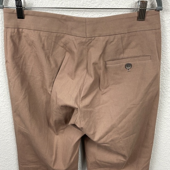 Brunello Cucinelli Brown Straight Leg Trouser Pants Office Career Sz 8 - Picture 4 of 11